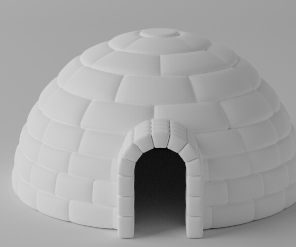 ArtStation - Cartoon Igloo Canada 1 3D model | Resources