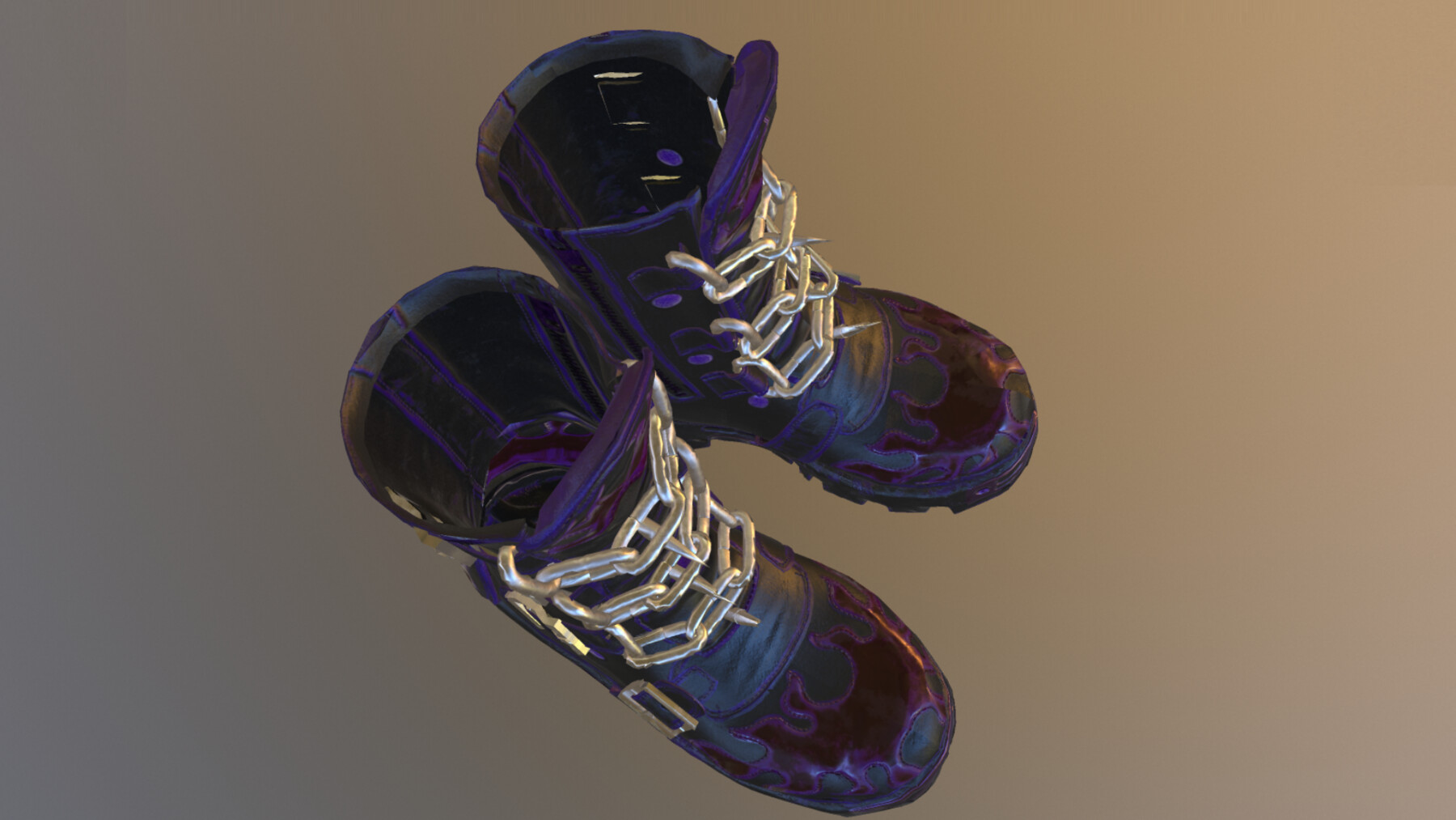 ArtStation - GOTH FASHION BOOTS low-poly PBR | Game Assets
