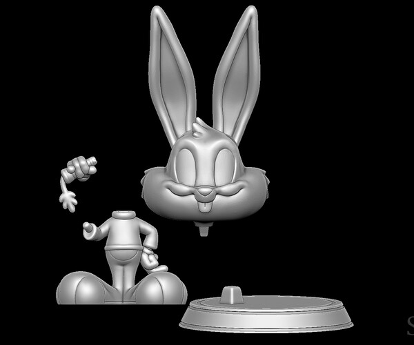 ArtStation - Buster Bunny and Babs Bunny - Tiny Toon Adventures 3D ...