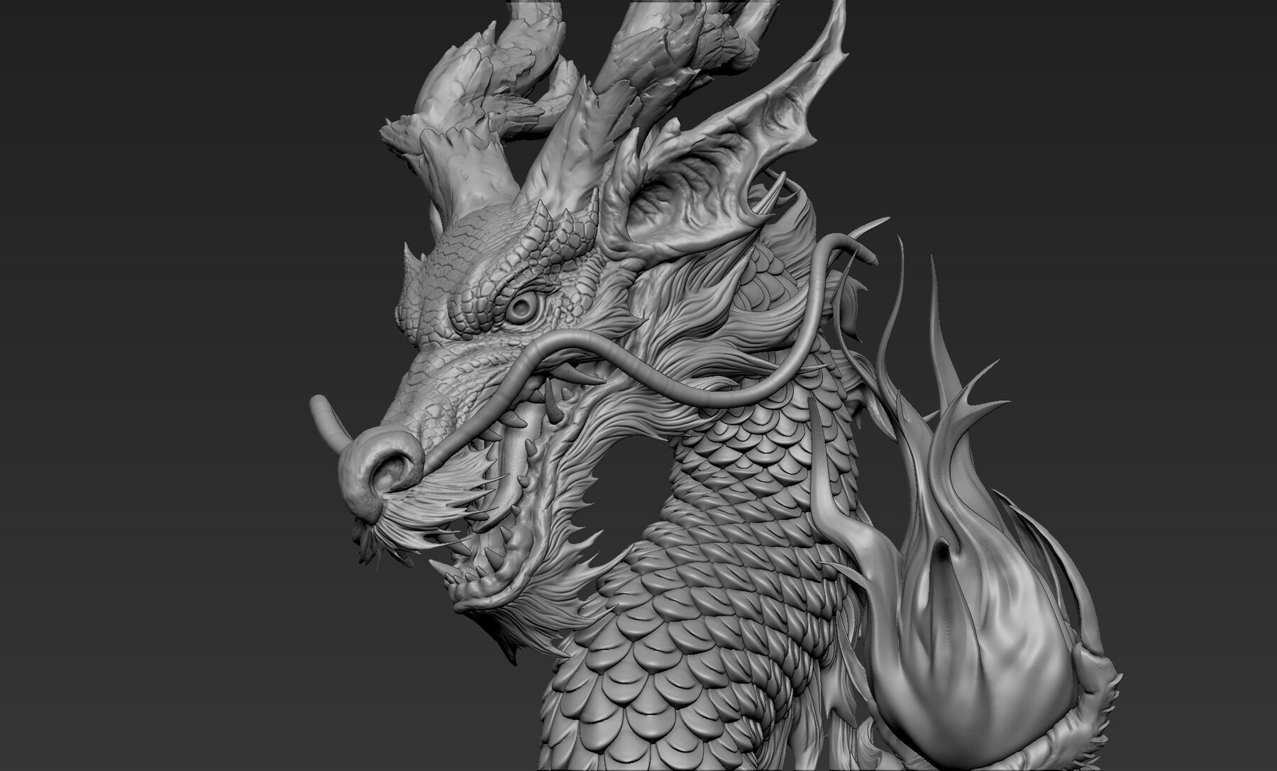 ArtStation - 3D Model - Chinese Dragon - Downloadable