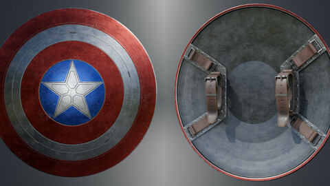 Captain America's Shield 3D model
