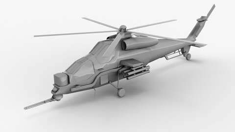 Helicopter Base Mesh Free Free low-poly 3D model