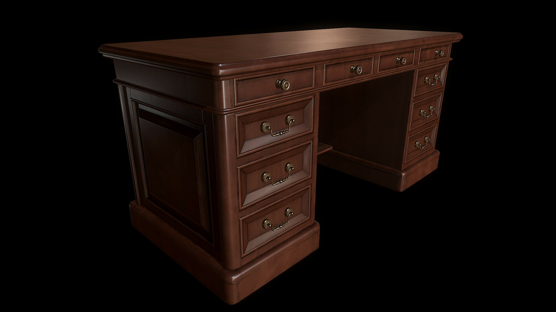 ArtStation - Classic Desk - Game Prop | Game Assets