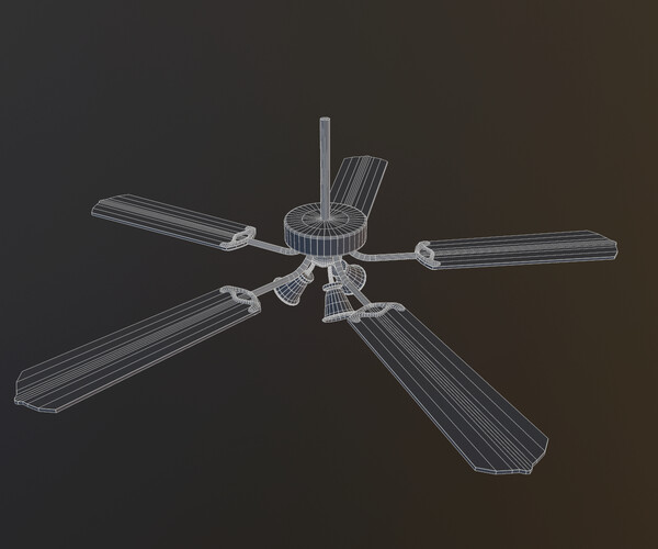 ArtStation Retro Ceiling Fan Game Assets