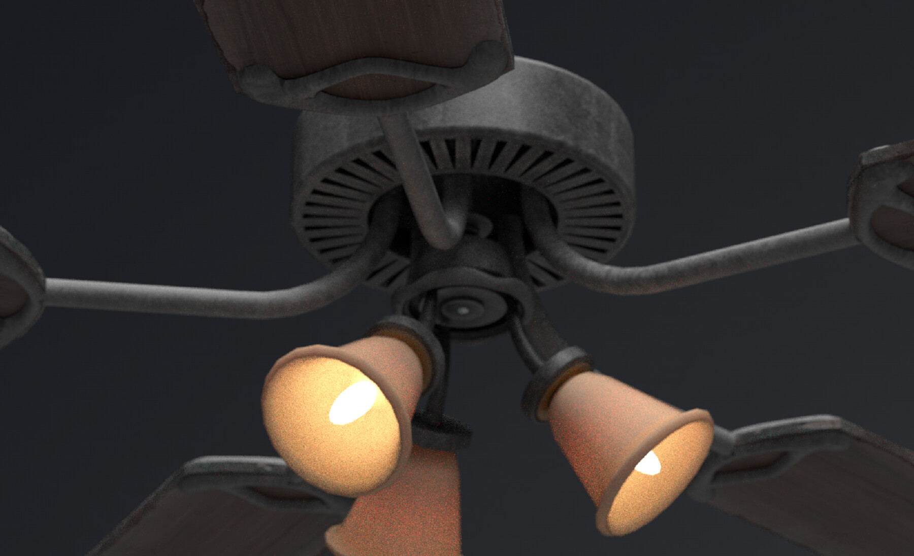 ArtStation Retro Ceiling Fan Game Assets