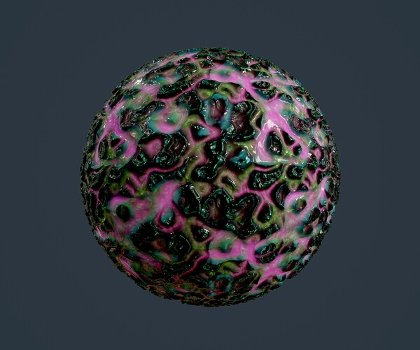 ArtStation - Sci-fi Alien Hazardous Seamless PBR Texture 14 | Game Assets