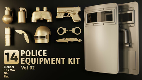 14 Police Equipment Kit Vol.02