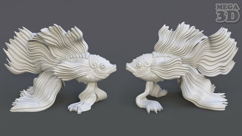 Goldfish Statue 220602 3D print model