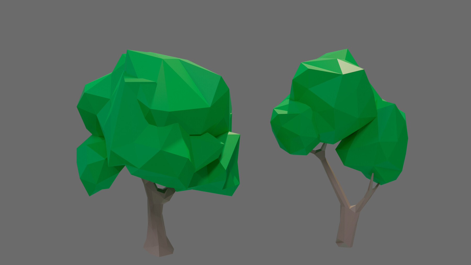 ArtStation - vegetation Low-poly 3D model | Game Assets