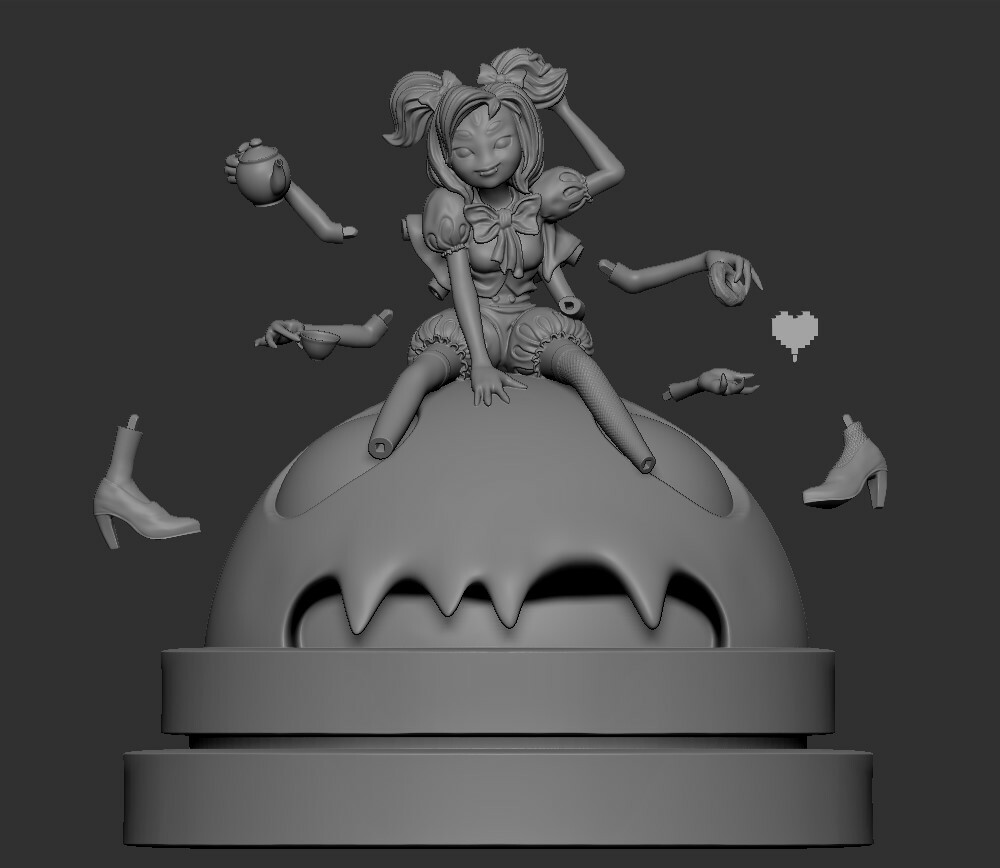 ArtStation - Muffet Undertale Character 3D print | Resources