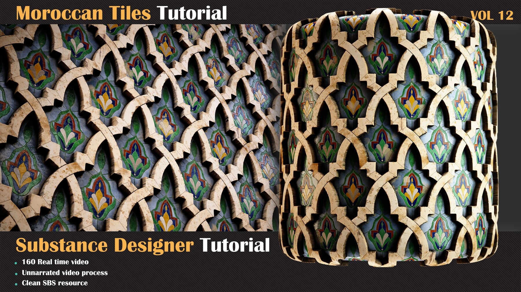 Milad Kambari Moroccan Tiles Tutorial VOL 12