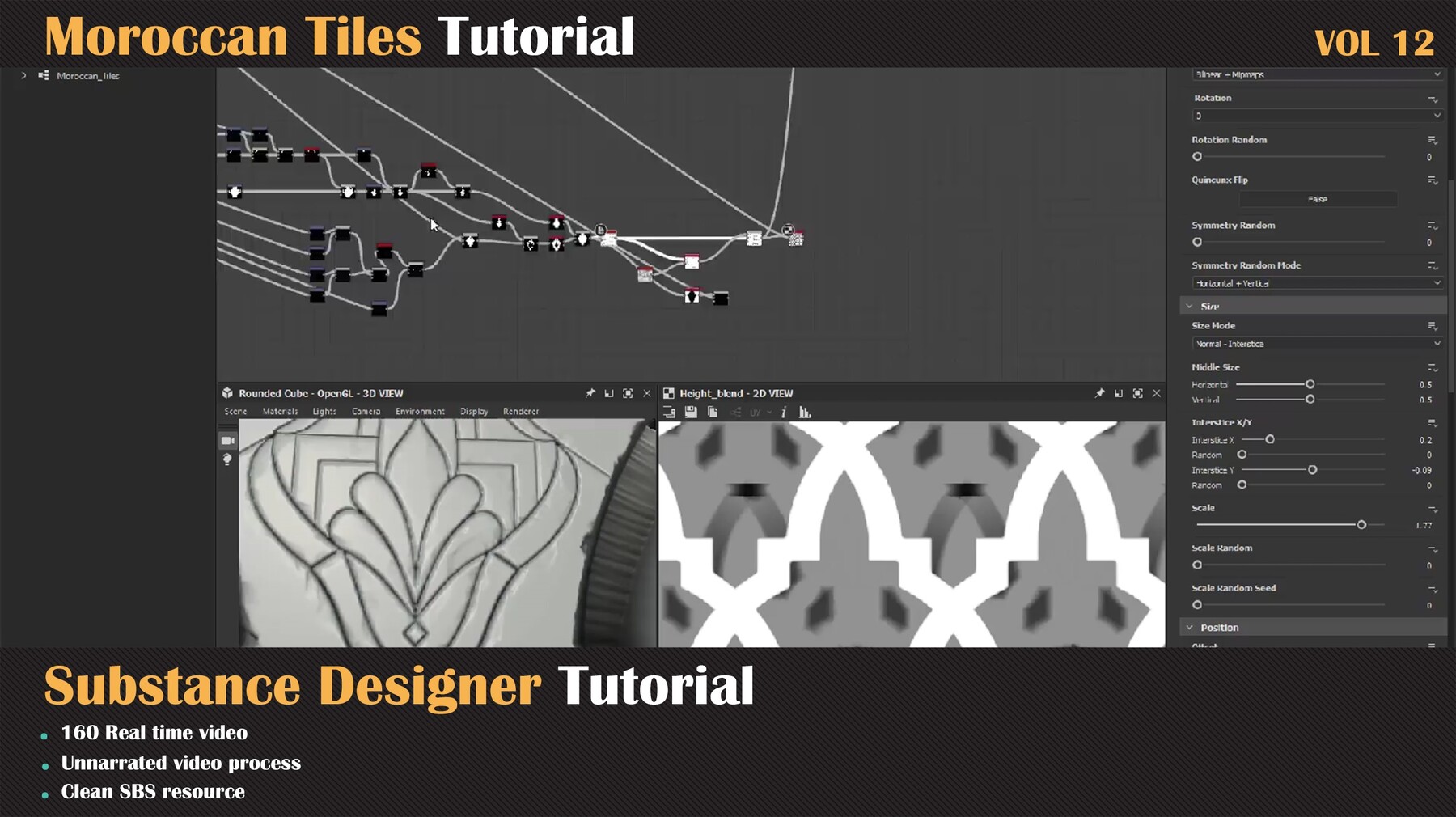 ArtStation - Moroccan Tiles Tutorial - VOL 12 | Tutorials