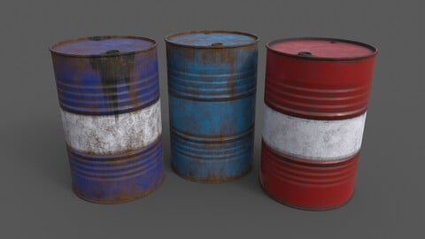 PBR Oil Drum Barrel B