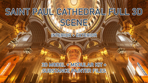 Saint Paul Cathedral Full 3D / Interior | Exterior