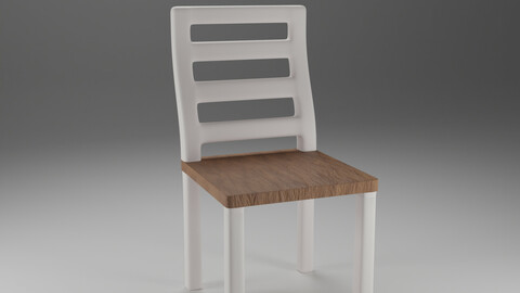Minimalistic Wood Seat Chair
