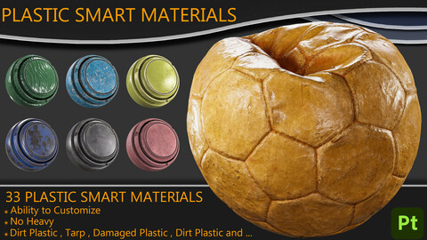 High-Details Plastic & Tarp Smart Material / Adobe Substance 3d Painter