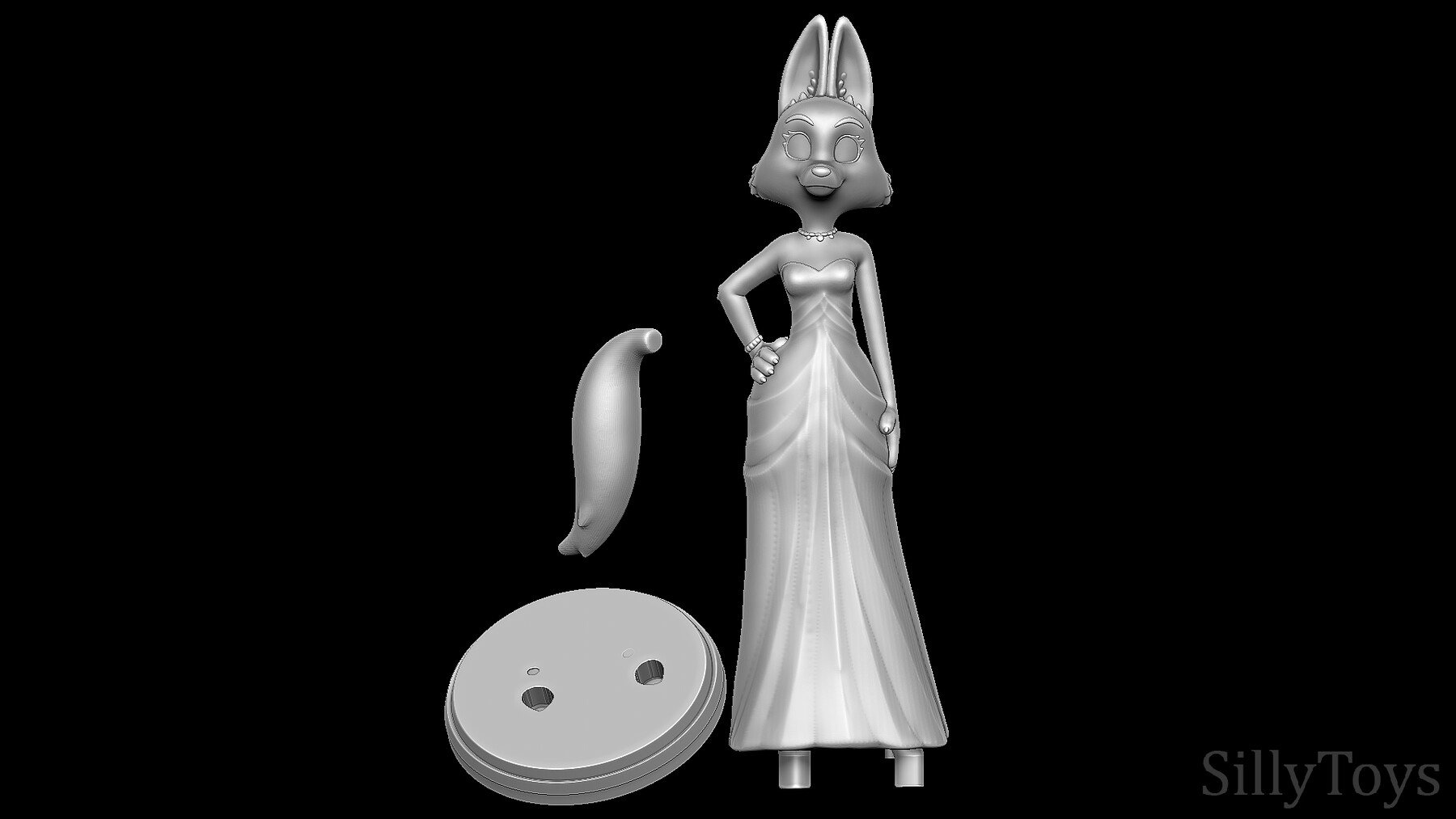 ArtStation - Diane Foxington in Pink Dress - The Bad Guys 3D print model |  Resources