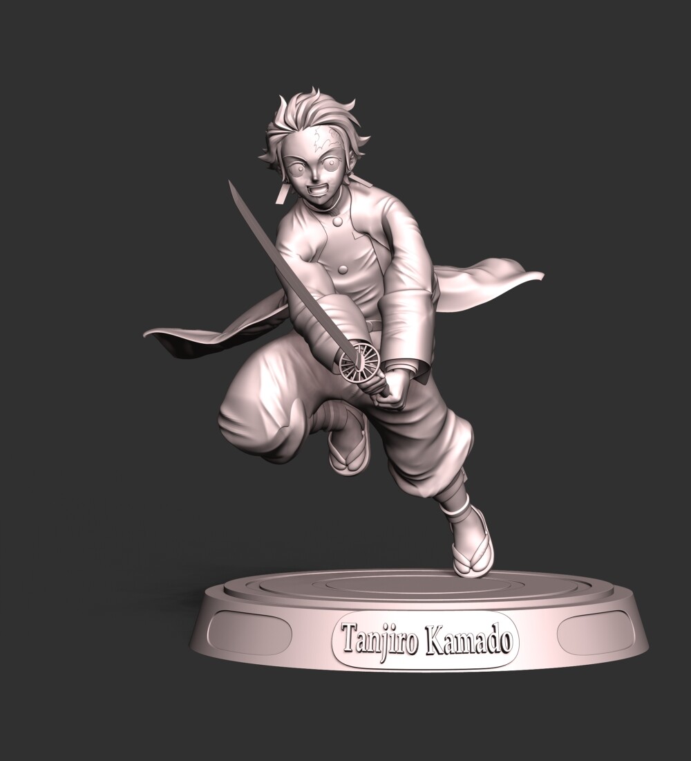 STL file TANJIRO KAMADO - KIMETSU NO YAIBA - DEMON SLAYER 💬・Template to  download and 3D print・Cults