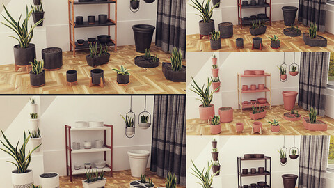 Plants pots collection vol 02