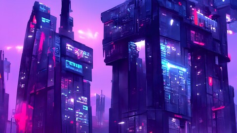 2D Cyberpunk Avenue