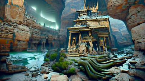 2D Grand Canyon Temple