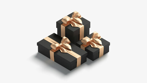 Gift boxes set - 3 box shapes