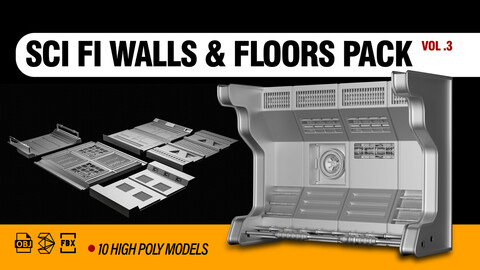 " SCI FI Walls & Floors Pack " Vol.3