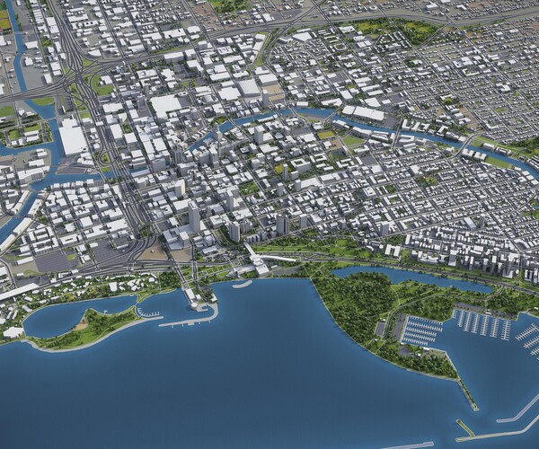 ArtStation - Milwaukee - 3D city model | Resources