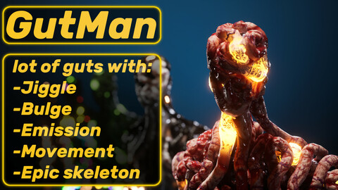 GutMan - Unreal Engine Character / Monster with Epic skeleton