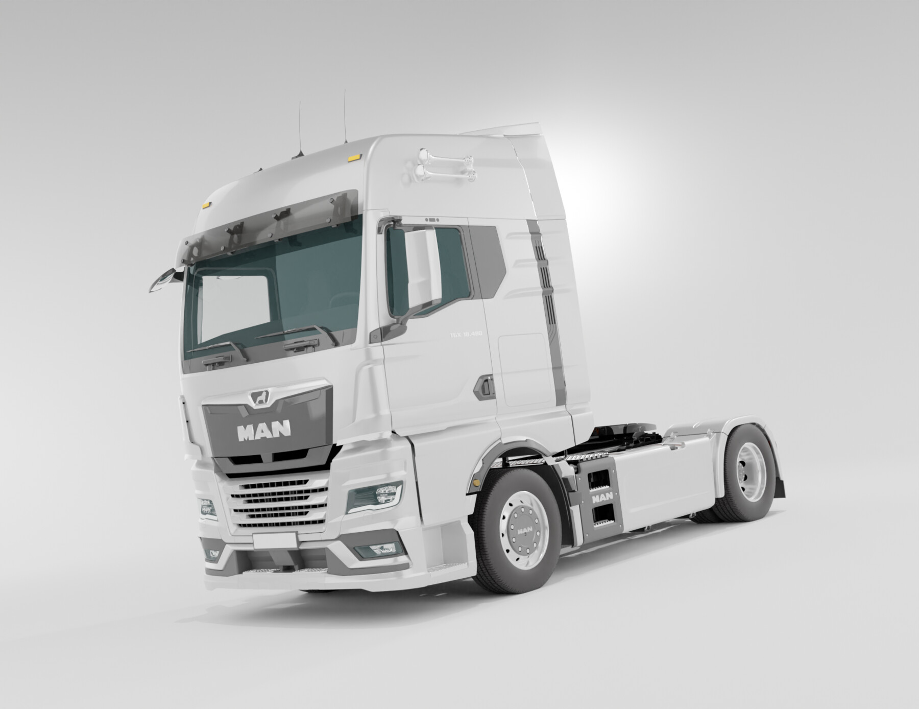 Man TGX 2020 Semi Truck - 3D model by Chakra (@Chakra_s) [1b36654]