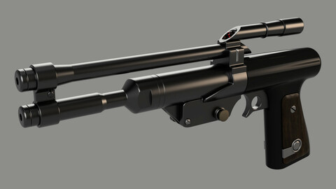 Boba Fett Blaster Pistol - 3D Print .STL File
