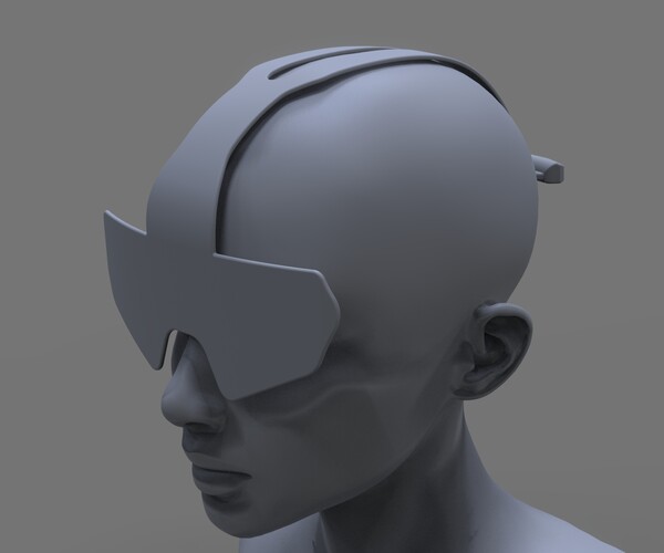 ArtStation - Sci Fi Helmet Glasses | Game Assets