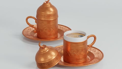 Turkish Cup of Coffee - 3D Models