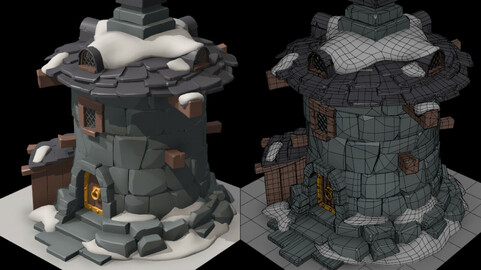 3D Model - Medieval Tower