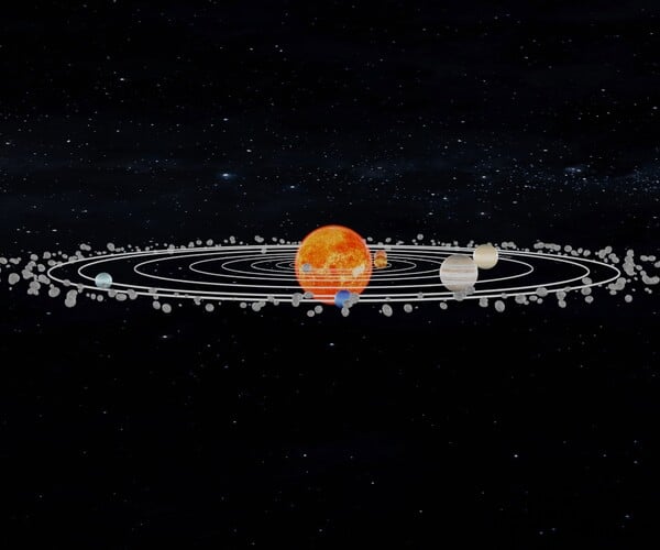 desktop solar system model