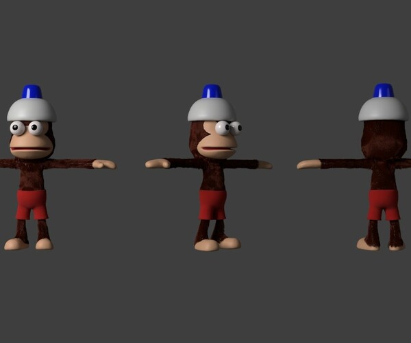 ArtStation PIPO MONKEY APE ESCAPE Resources artstation-pipo-monkey-ape-escape-resources
