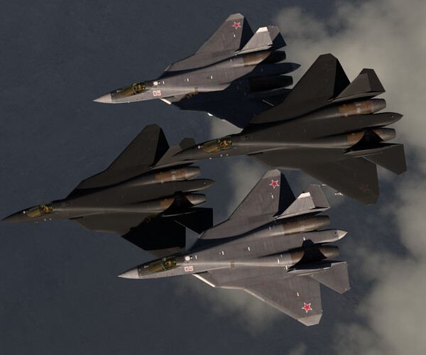 ArtStation SU57 Felon High Poly Model (Top Gun Maverick) Resources