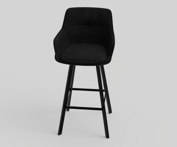 ArtStation Black Krystoffer Velvet Swivel Bar Stools Resources