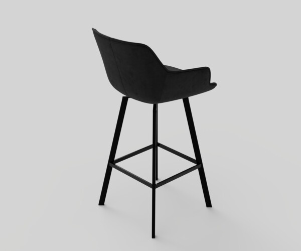 ArtStation Black Krystoffer Velvet Swivel Bar Stools Resources