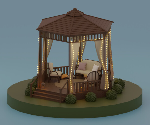 ArtStation Gazebo Game Assets