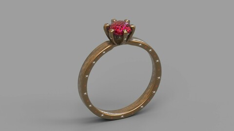 Ring Jewellery Lowpoly 3d model