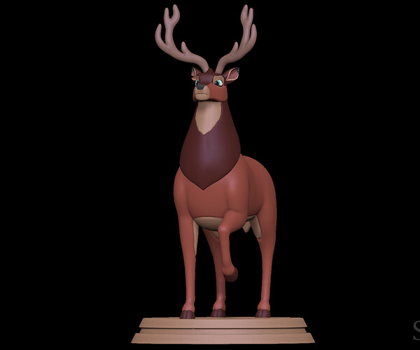 ArtStation - Ronno - Bambi 3D print model | Resources