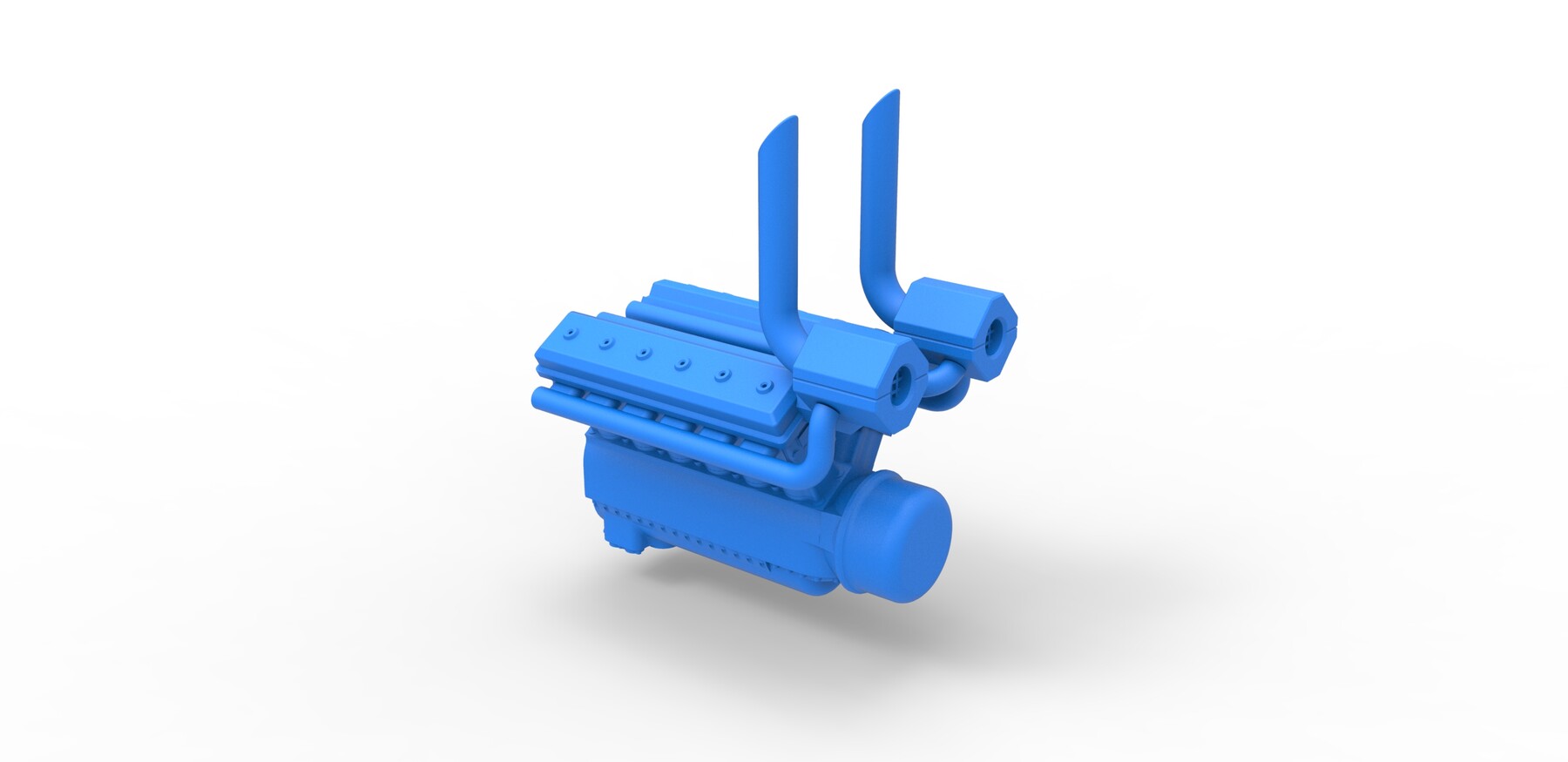 ArtStation - 3D printable Diecast Turbo engine V12 for pulling tractor ...