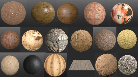 Mix pbr 4k seamless  texture png  pack collection