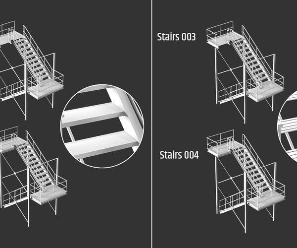 ArtStation - 42 Exterior stairs and ladders | Resources