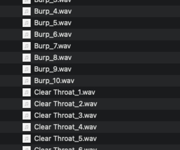 ArtStation Human Sound Effects Game Assets