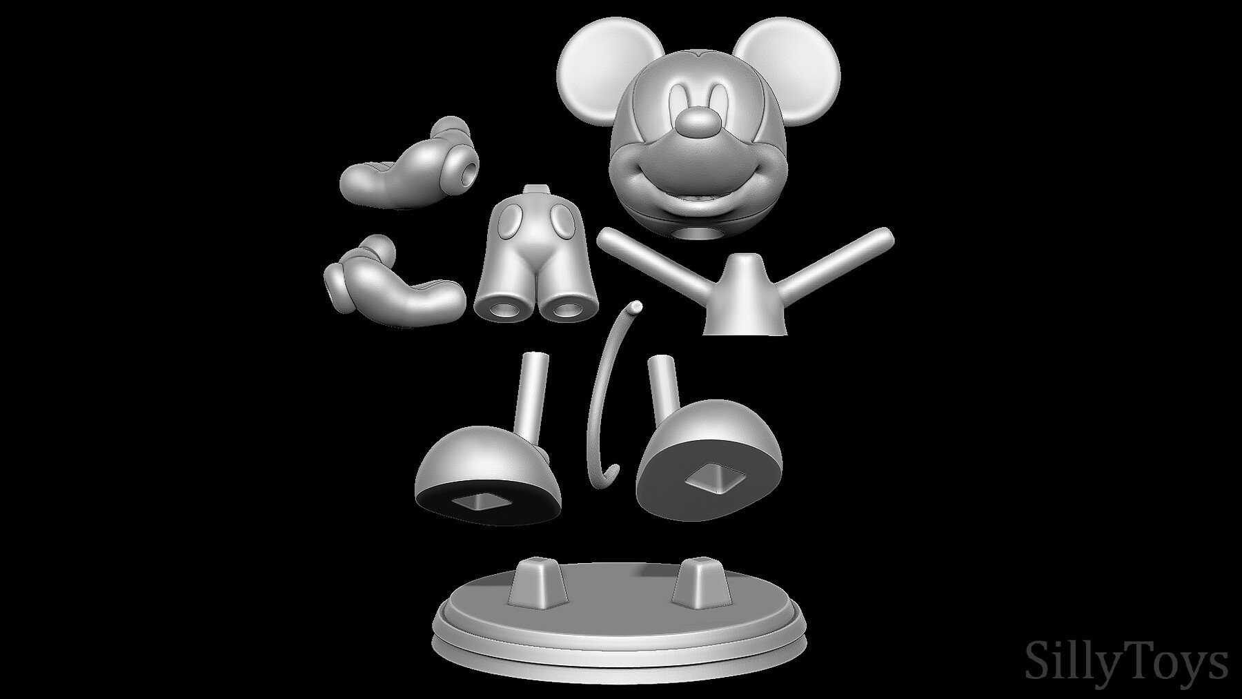 Mickey Mouse | 3D Print Model