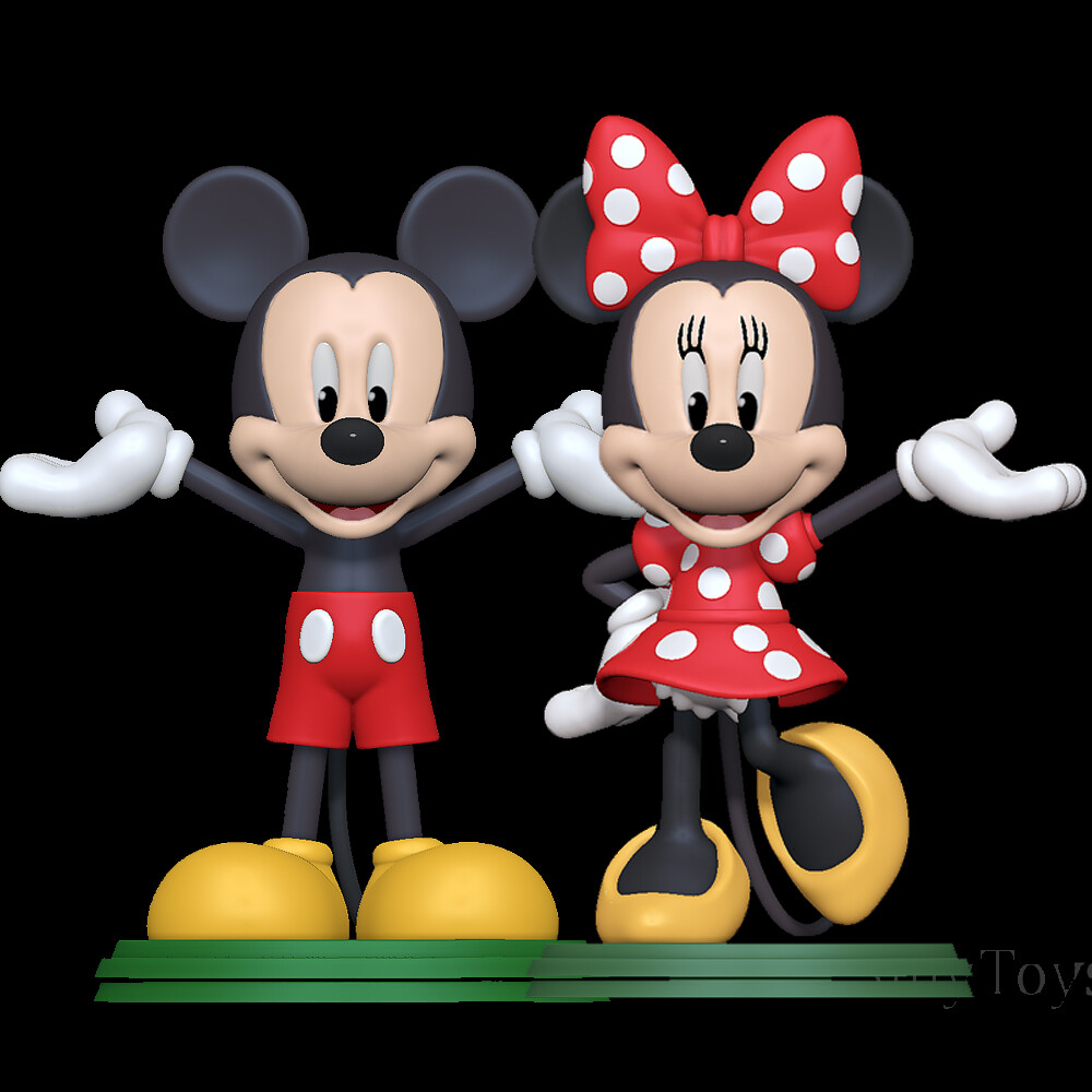 ArtStation Mickey Mouse and Mouse 3D print models |