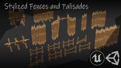 Stylized Fences and Palisades Bundle