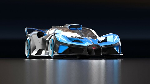 2024 Bugatti Bolide 3D model